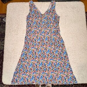 Boden Multicolor Leaf Print Top